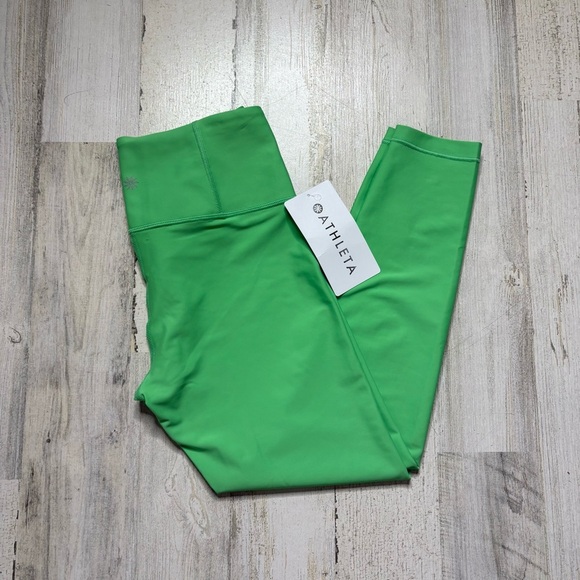 NWT Athleta Interval Tight Leggings In Valley Green Size Small Petite - Picture 6 of 9